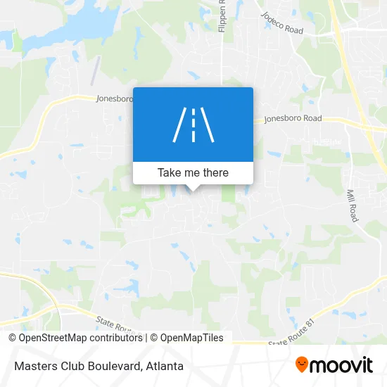 Masters Club Boulevard map