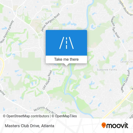 Masters Club Drive map