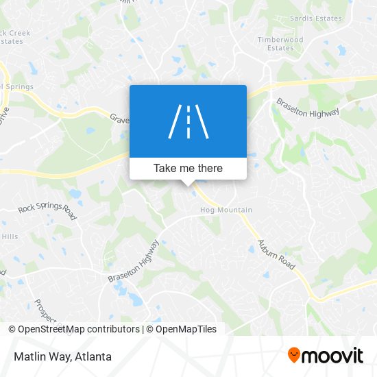 Matlin Way map