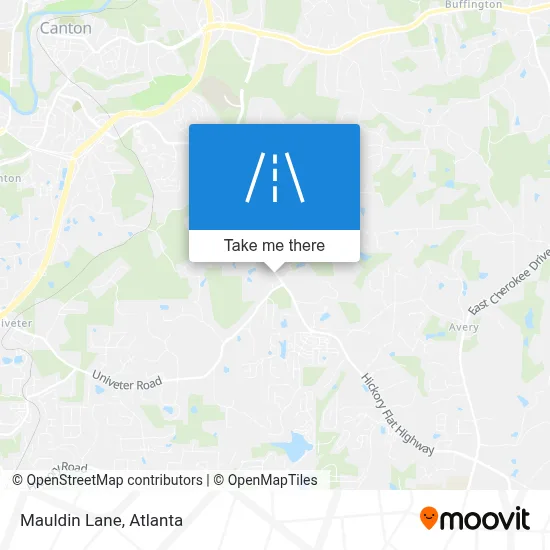 Mauldin Lane map