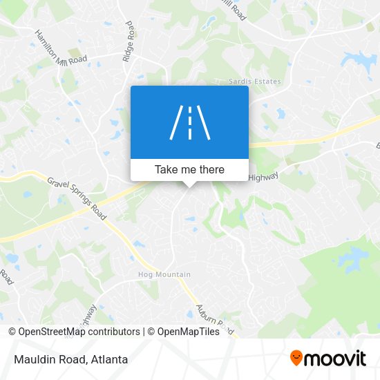 Mapa de Mauldin Road