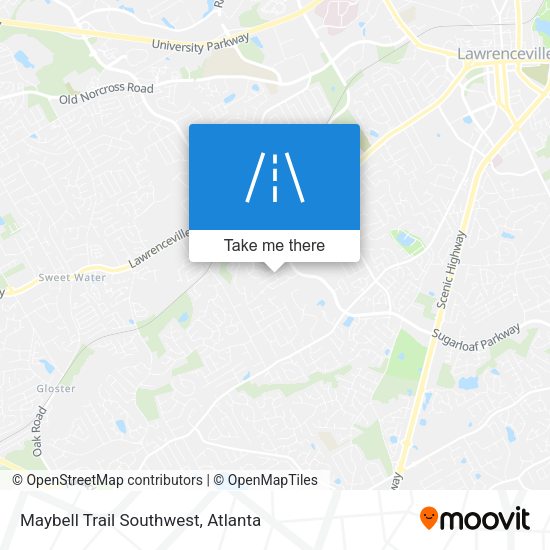 Mapa de Maybell Trail Southwest