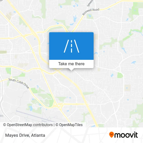 Mayes Drive map