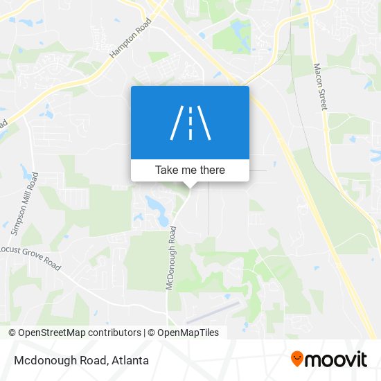 Mcdonough Road map