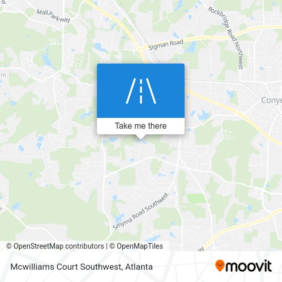 Mapa de Mcwilliams Court Southwest
