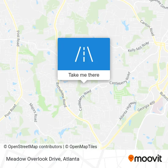 Meadow Overlook Drive map