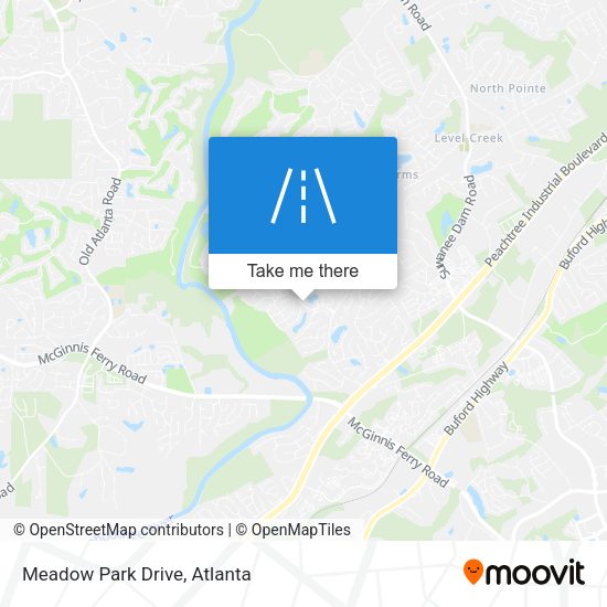 Meadow Park Drive map