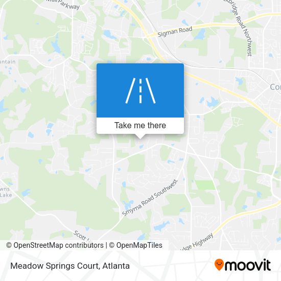 Meadow Springs Court map