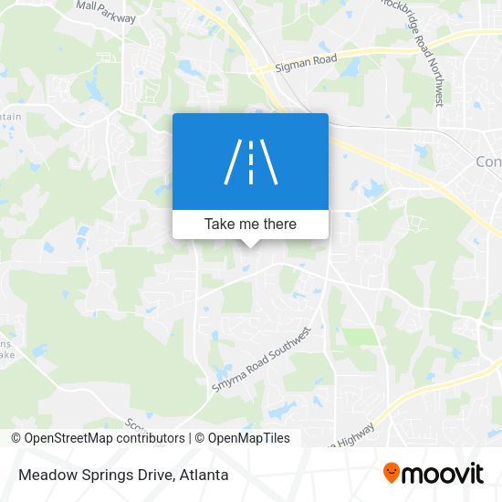 Meadow Springs Drive map