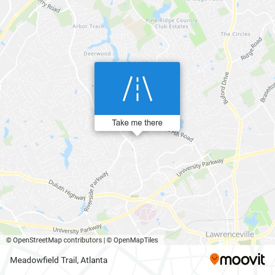 Meadowfield Trail map