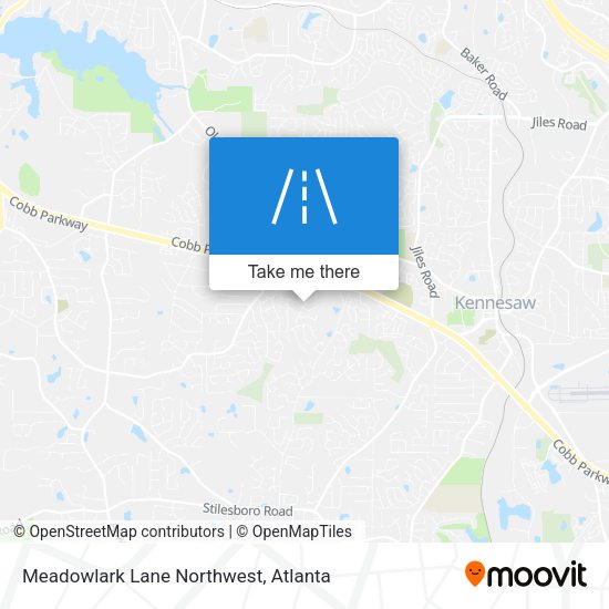 Meadowlark Lane Northwest map