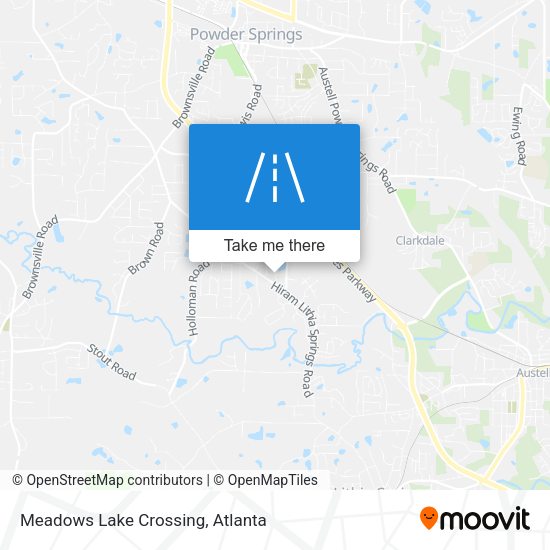 Meadows Lake Crossing map