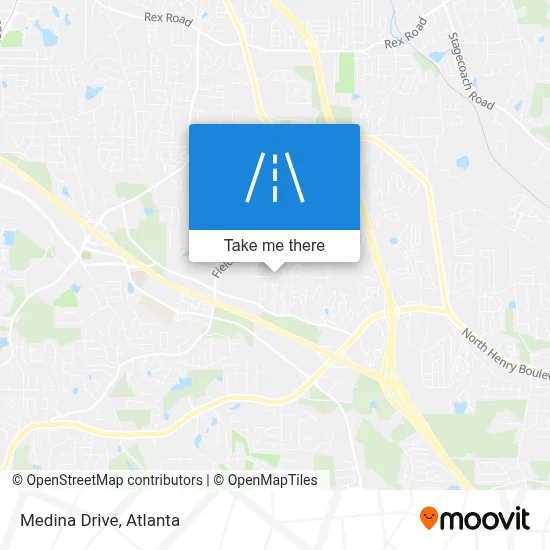 Medina Drive map