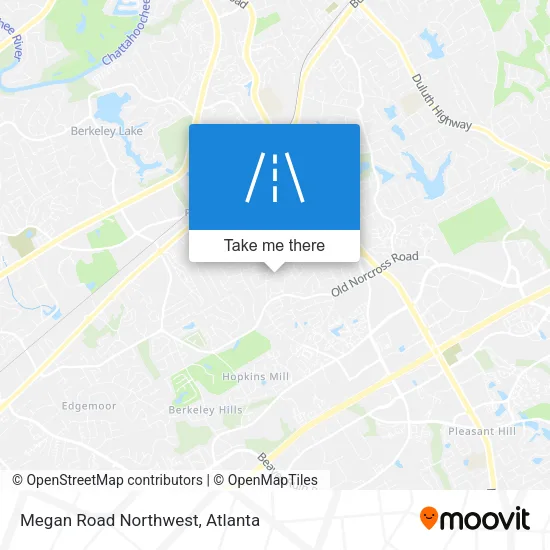 Megan Road Northwest map