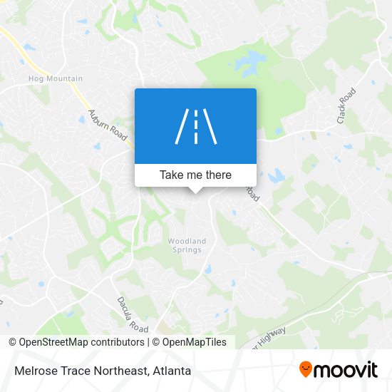 Melrose Trace Northeast map