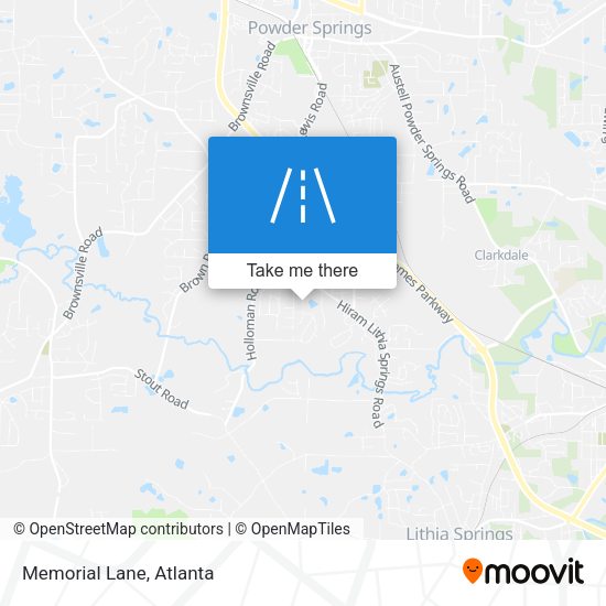 Mapa de Memorial Lane
