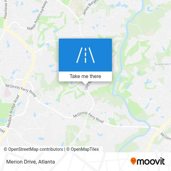 Merion Drive map