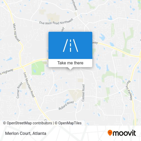 Mapa de Merlon Court