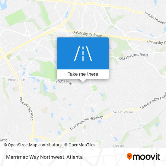 Mapa de Merrimac Way Northwest