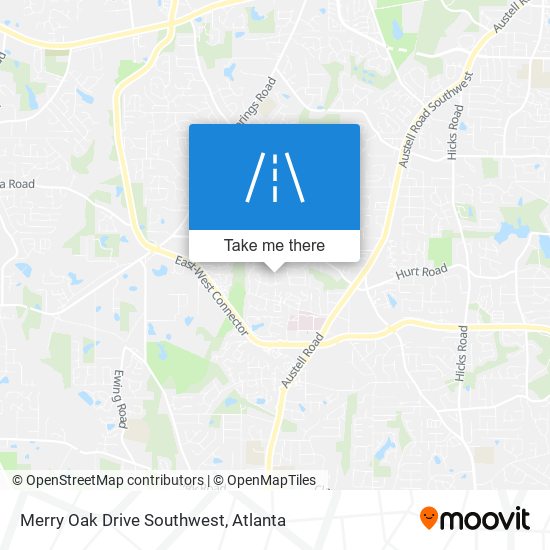 Mapa de Merry Oak Drive Southwest