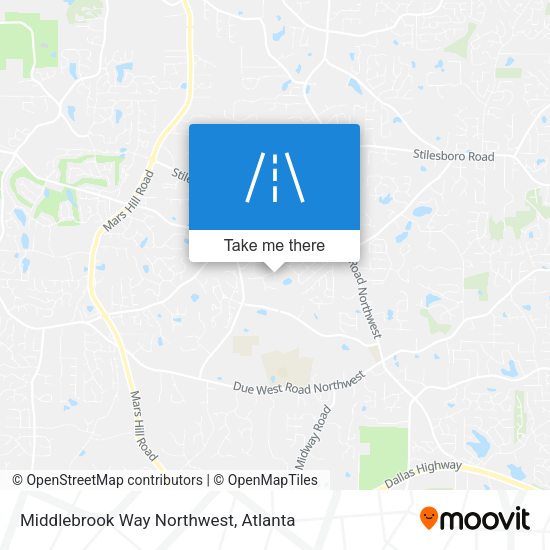 Mapa de Middlebrook Way Northwest