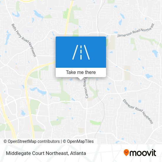 Middlegate Court Northeast map