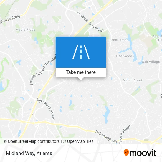 Midland Way map