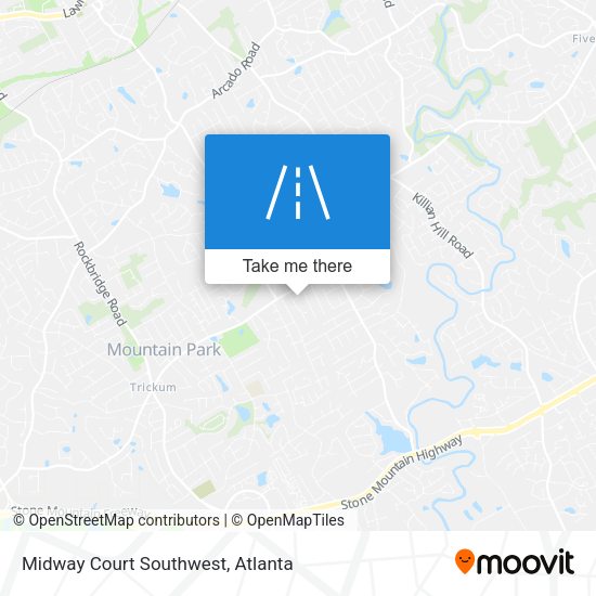 Mapa de Midway Court Southwest