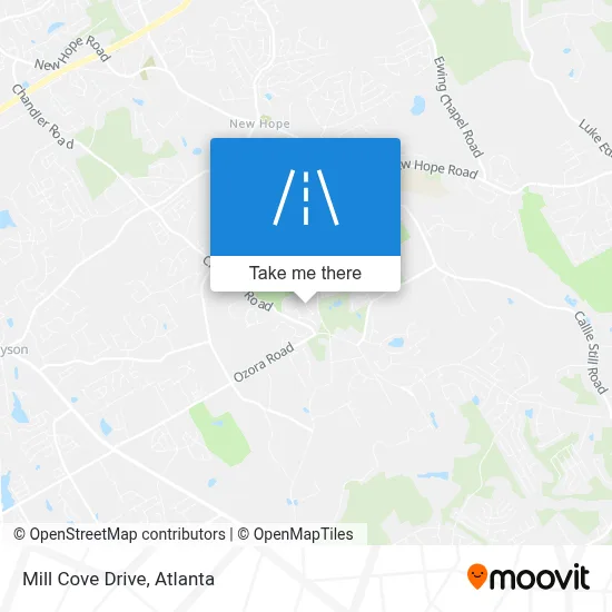 Mill Cove Drive map