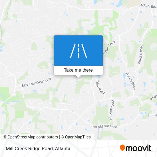 Mapa de Mill Creek Ridge Road