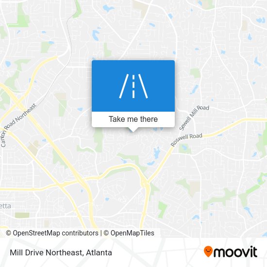 Mill Drive Northeast map