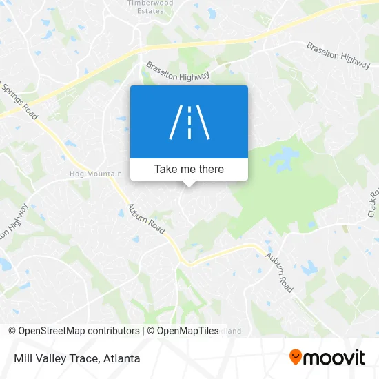 Mill Valley Trace map