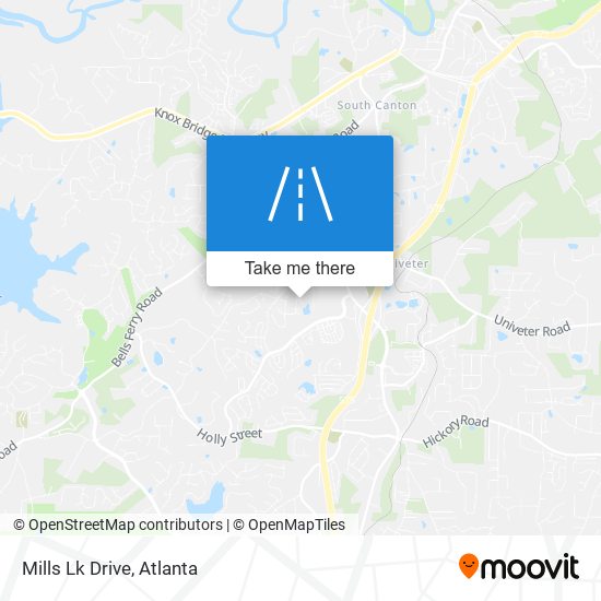 Mills Lk Drive map