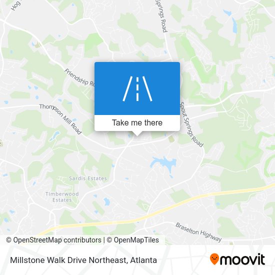 Millstone Walk Drive Northeast map