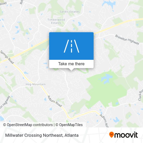 Mapa de Millwater Crossing Northeast