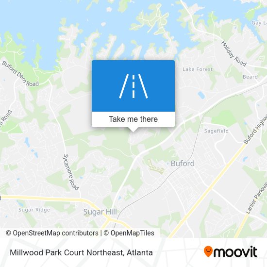 Millwood Park Court Northeast map