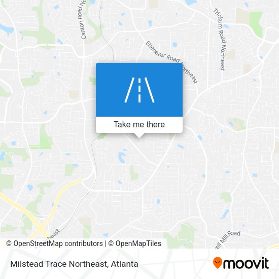 Milstead Trace Northeast map