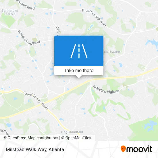 Milstead Walk Way map