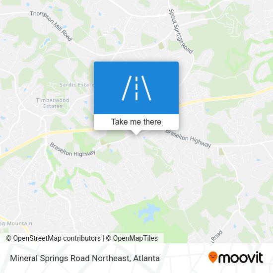 Mapa de Mineral Springs Road Northeast