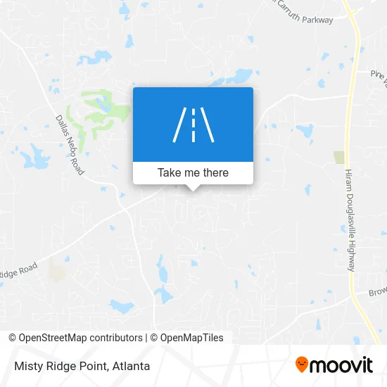 Misty Ridge Point map