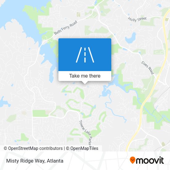 Mapa de Misty Ridge Way