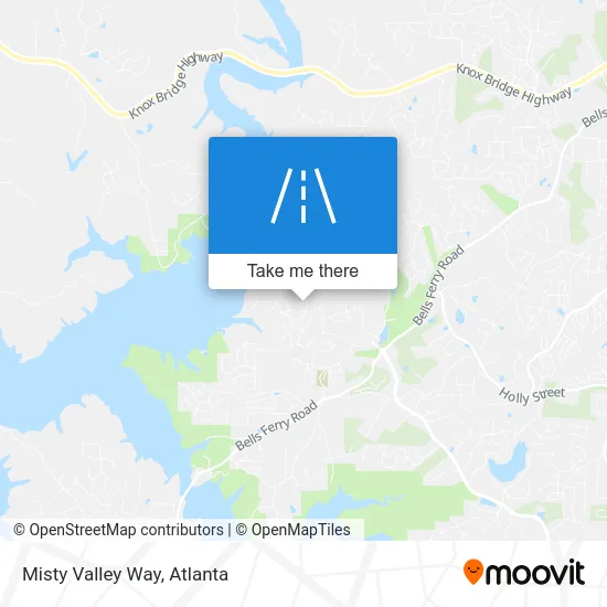 Misty Valley Way map