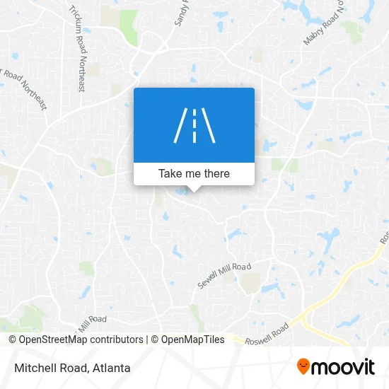 Mitchell Road map