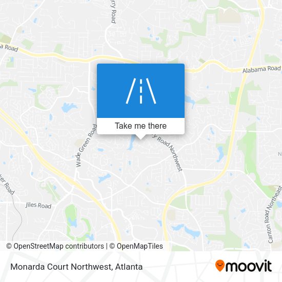 Mapa de Monarda Court Northwest