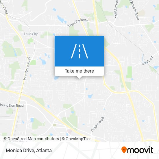 Monica Drive map