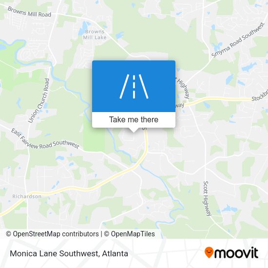 Mapa de Monica Lane Southwest