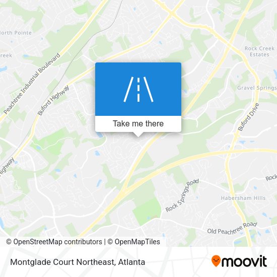 Mapa de Montglade Court Northeast