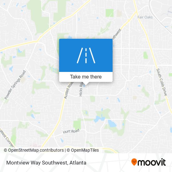 Mapa de Montview Way Southwest