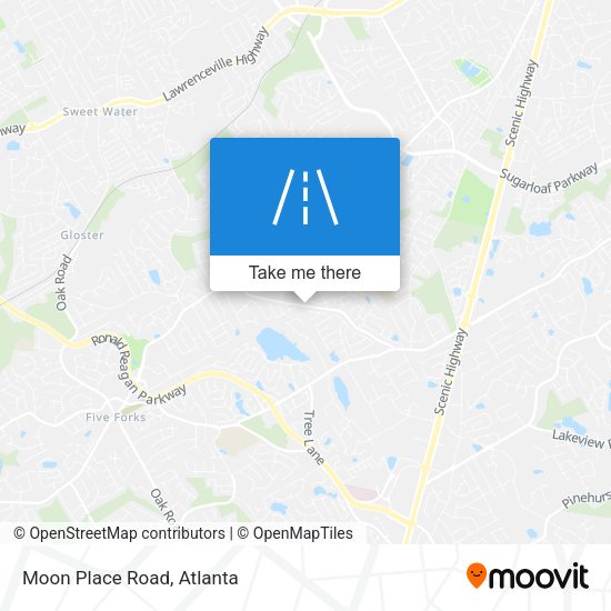 Moon Place Road map