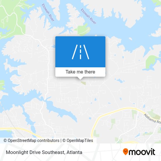 Mapa de Moonlight Drive Southeast